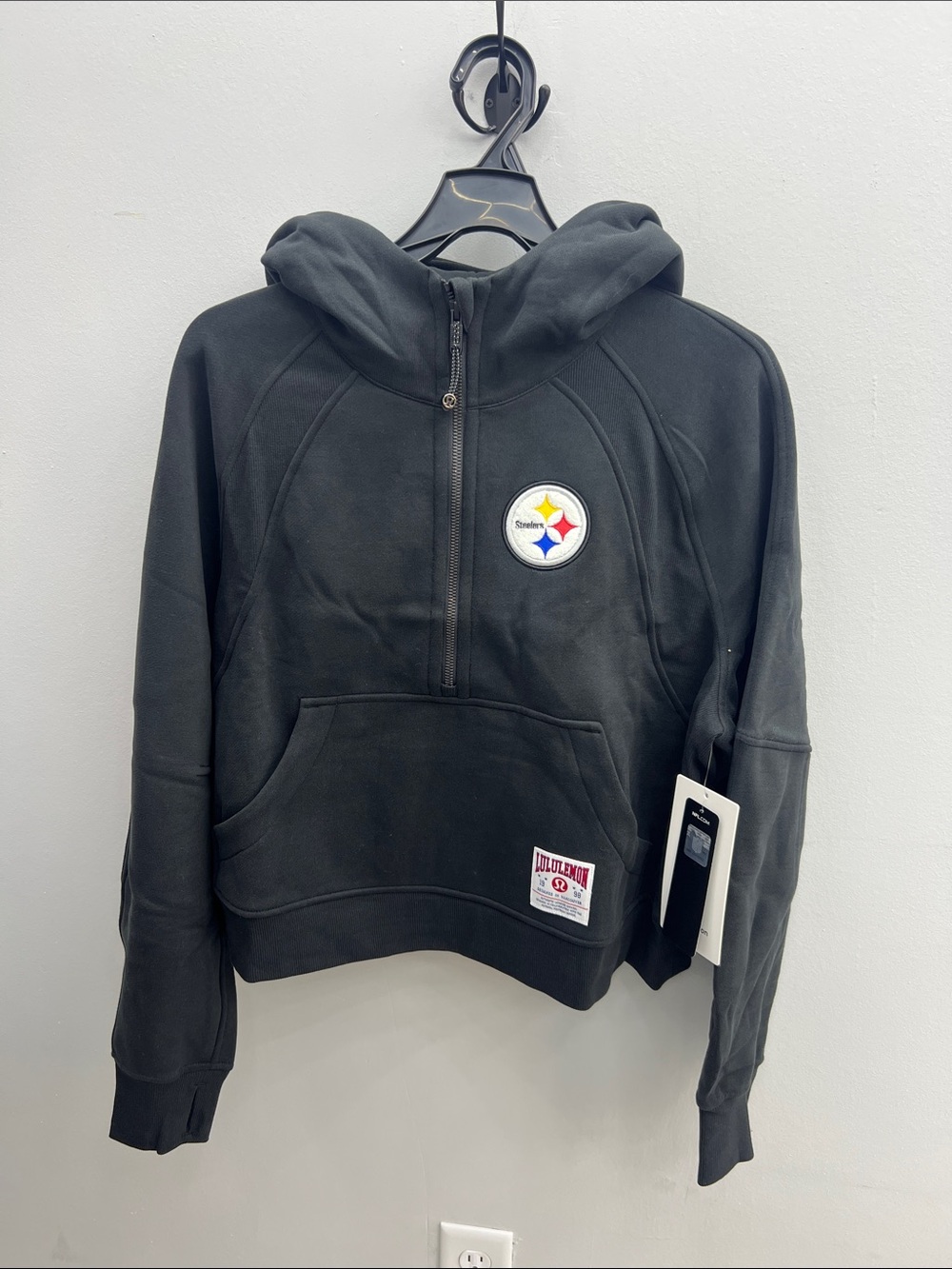 Lululemon x Steelers Women’s Black Half-Zip Hoodie